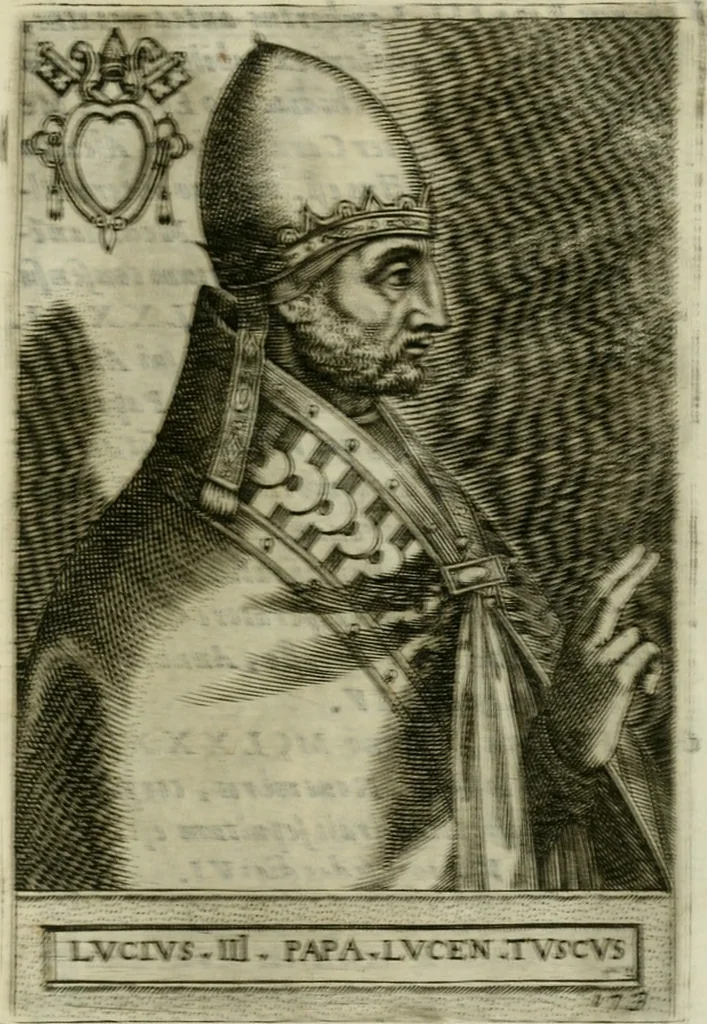 An illustration from Pontificvm Romanorvm effigies, 1580, leaf 374