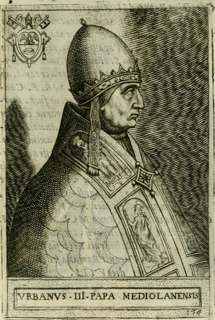 An illustration from Pontificvm Romanorvm effigies, 1580, leaf 376