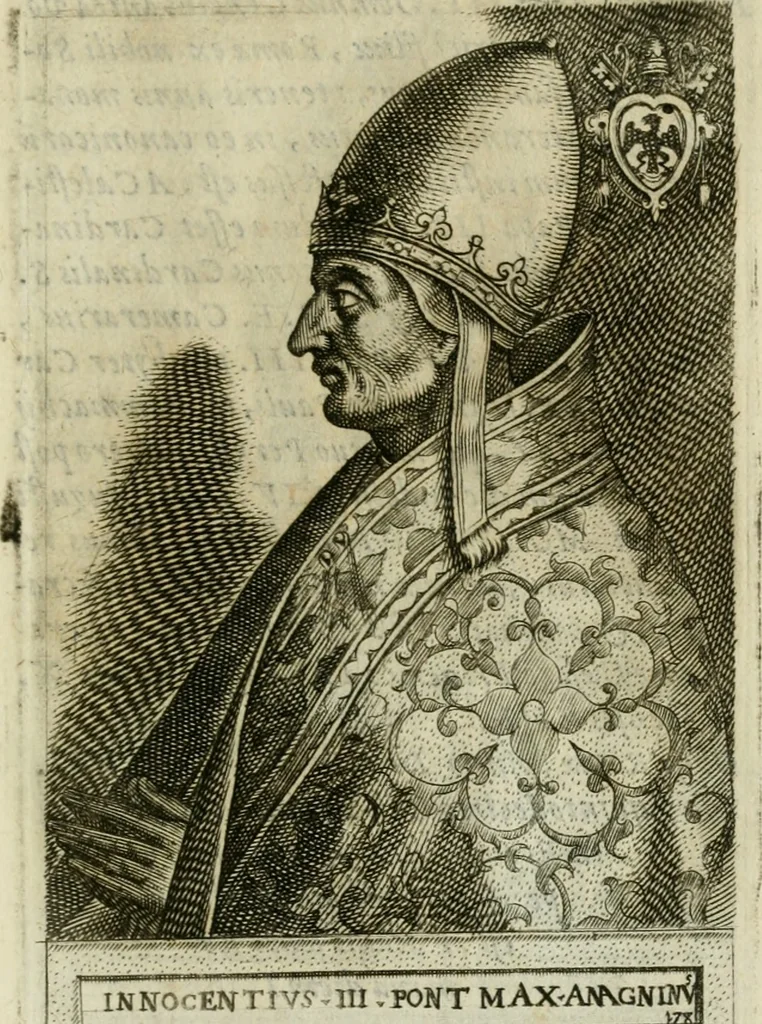 An illustration from Pontificvm Romanorvm effigies, 1580, leaf 384