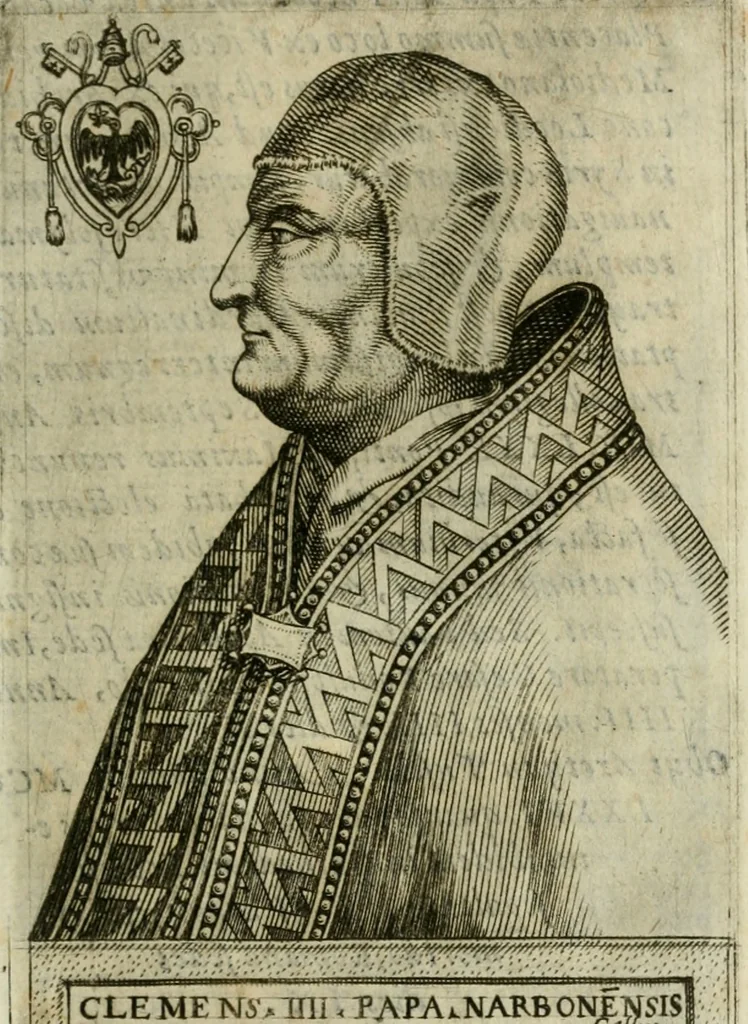 An illustration from Pontificvm Romanorvm effigies, 1580, leaf 398