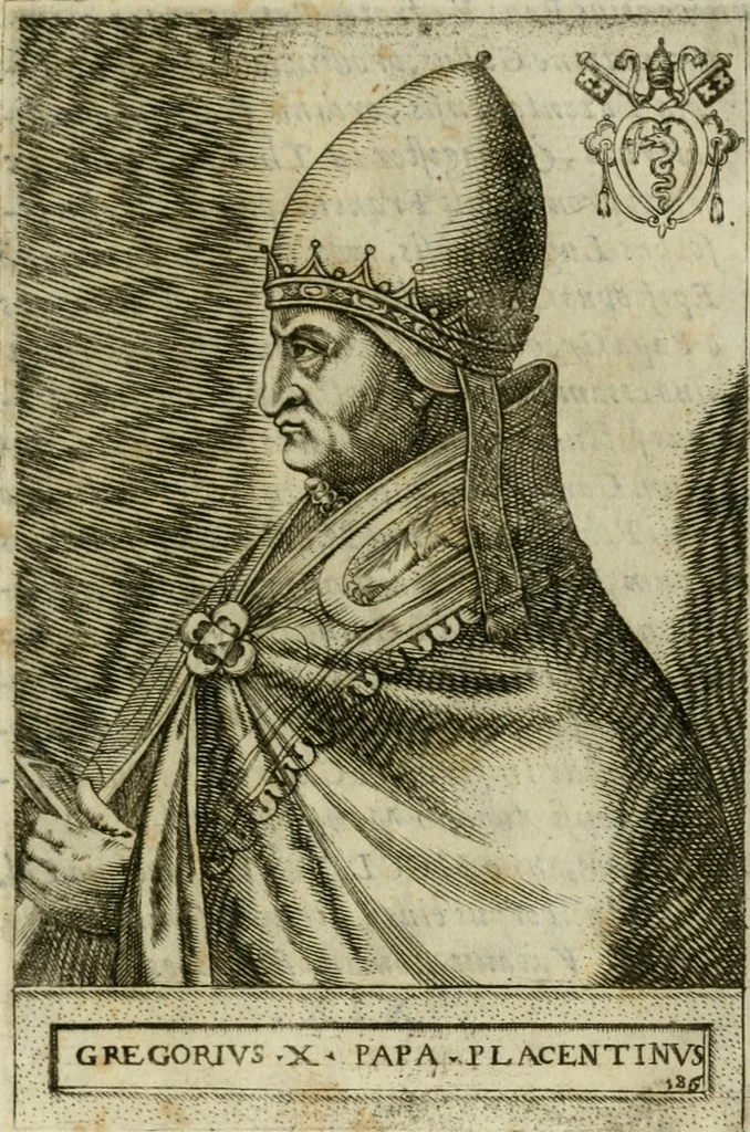 An illustration from Pontificvm Romanorvm effigies, 1580, leaf 400