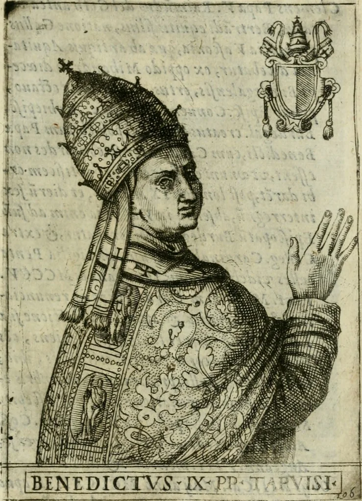 An illustration from Pontificvm Romanorvm effigies, 1580, leaf 420