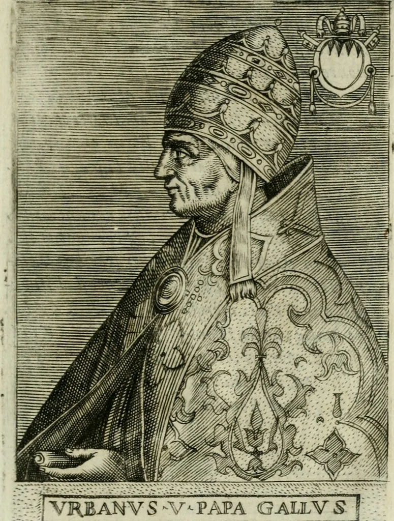 An illustration from Pontificvm Romanorvm effigies, 1580, leaf 432