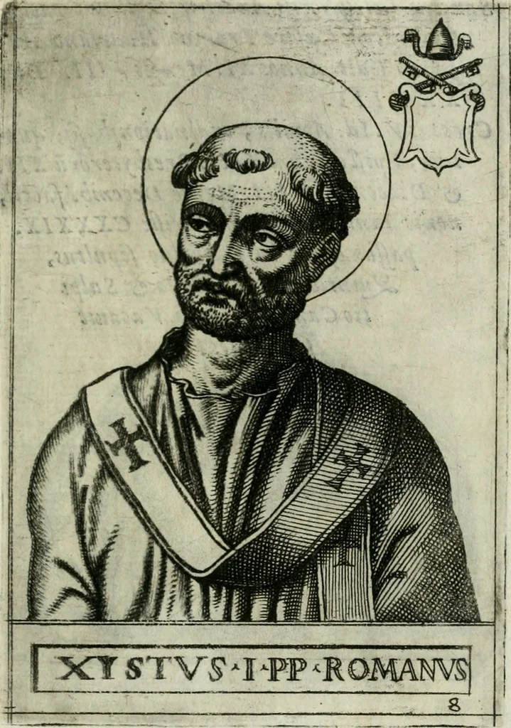 An illustration from Pontificvm Romanorvm effigies, 1580, leaf 44