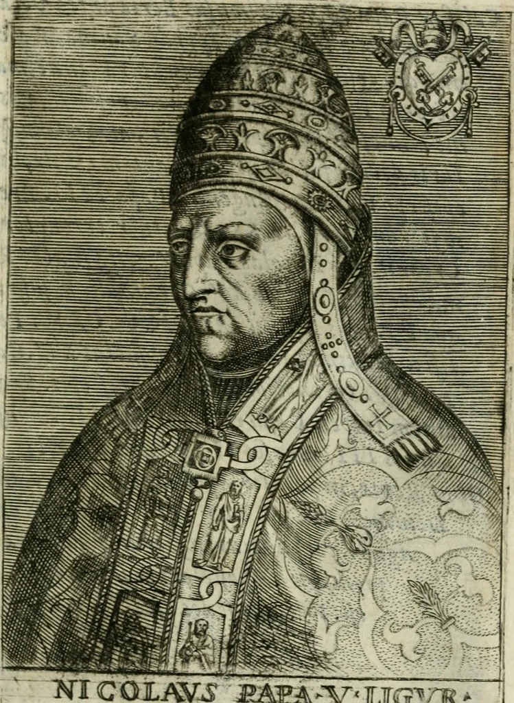 An illustration from Pontificvm Romanorvm effigies, 1580, leaf 452