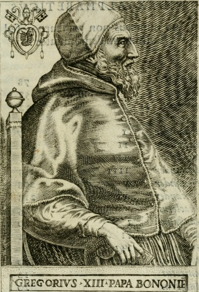 An illustration from Pontificvm Romanorvm effigies, 1580, leaf 488