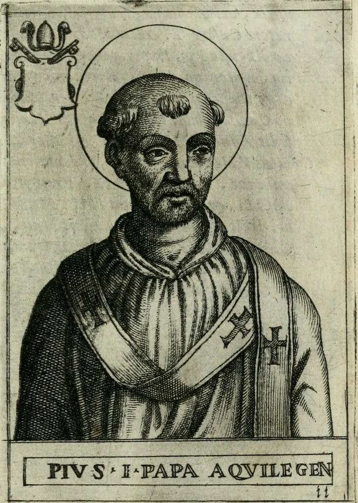 An illustration from Pontificvm Romanorvm effigies, 1580, leaf 50