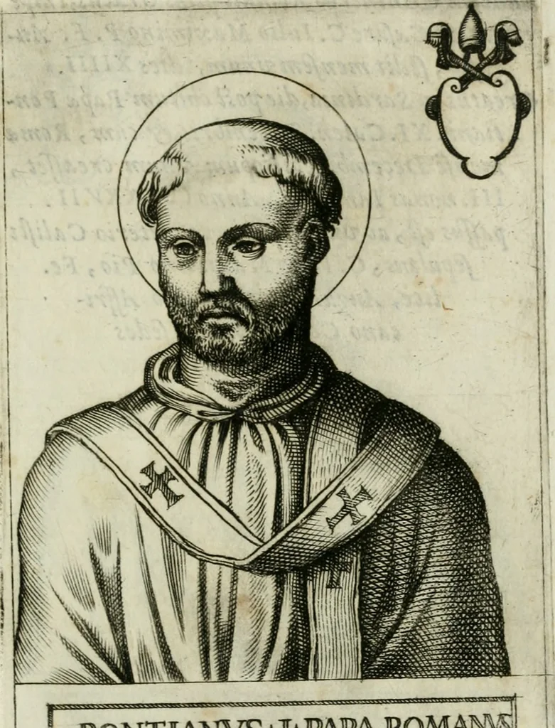An illustration from Pontificvm Romanorvm effigies, 1580, leaf 66