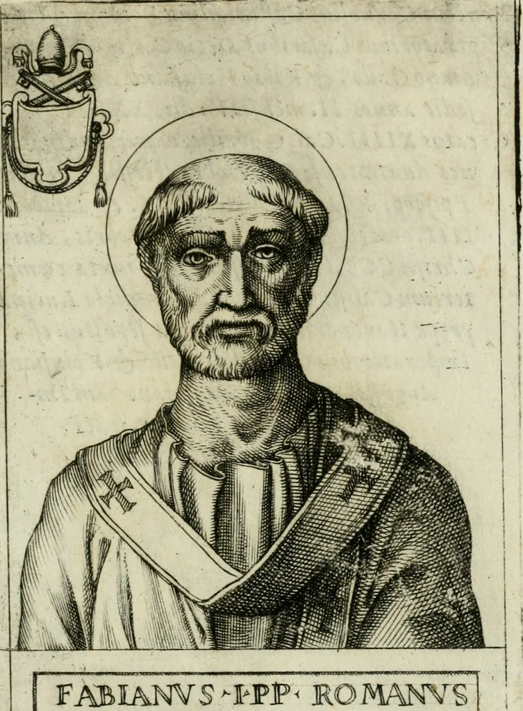 An illustration from Pontificvm Romanorvm effigies, 1580, leaf 70