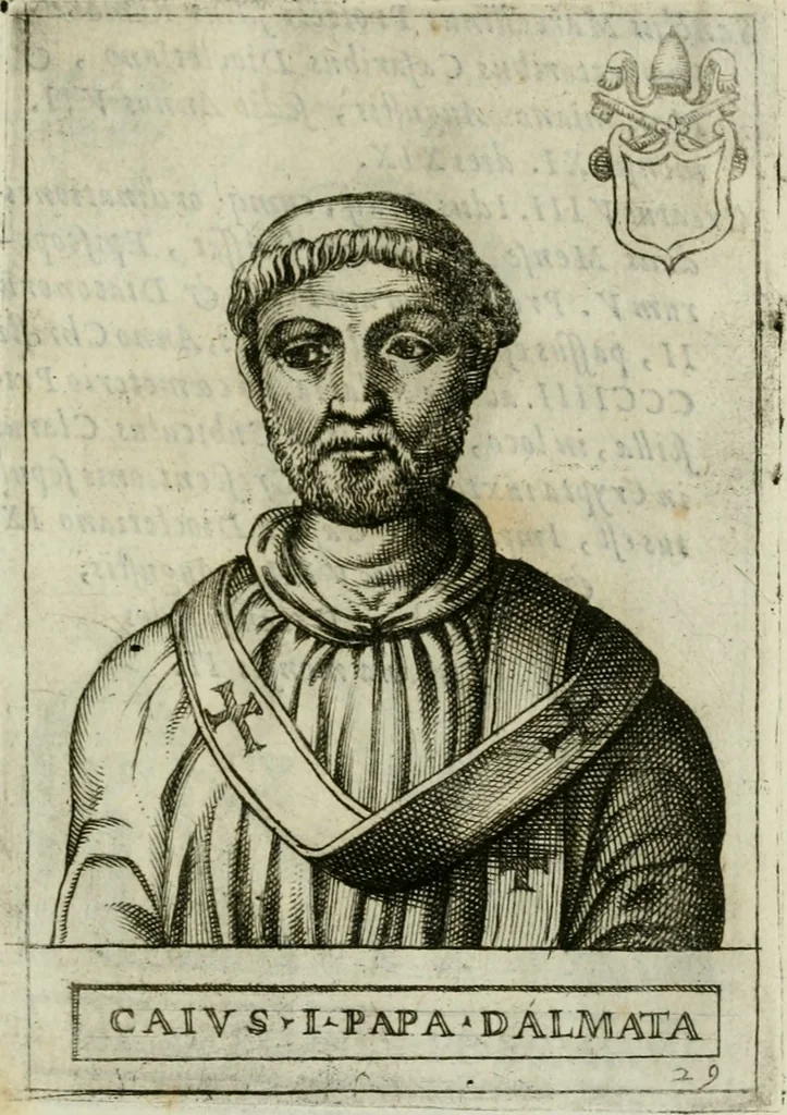 An illustration from Pontificvm Romanorvm effigies, 1580, leaf 86