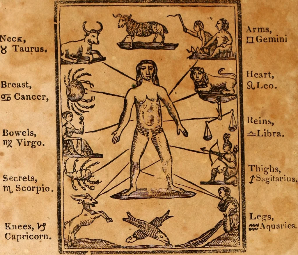 An illustration from Poor Will's almanack, for the year of our Lord ..., 1770, leaf 1