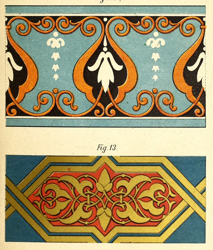 An illustration from Populäre Farbenlehre für den Gebrauch in Mittelschulen, Gymnasien, Seminarien, Fortbildungs- und Gewerbeschulen sowie zum Selbstunterricht für Künstler und Laien, 1882, leaf 113