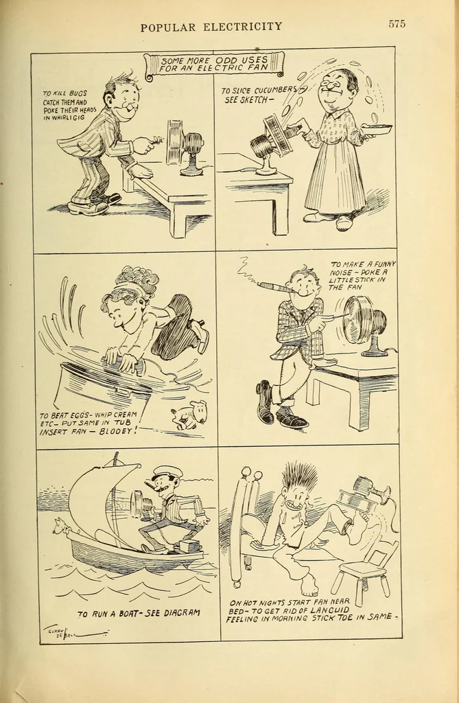 An illustration from Popular electricity in plain English, 1908, leaf 595