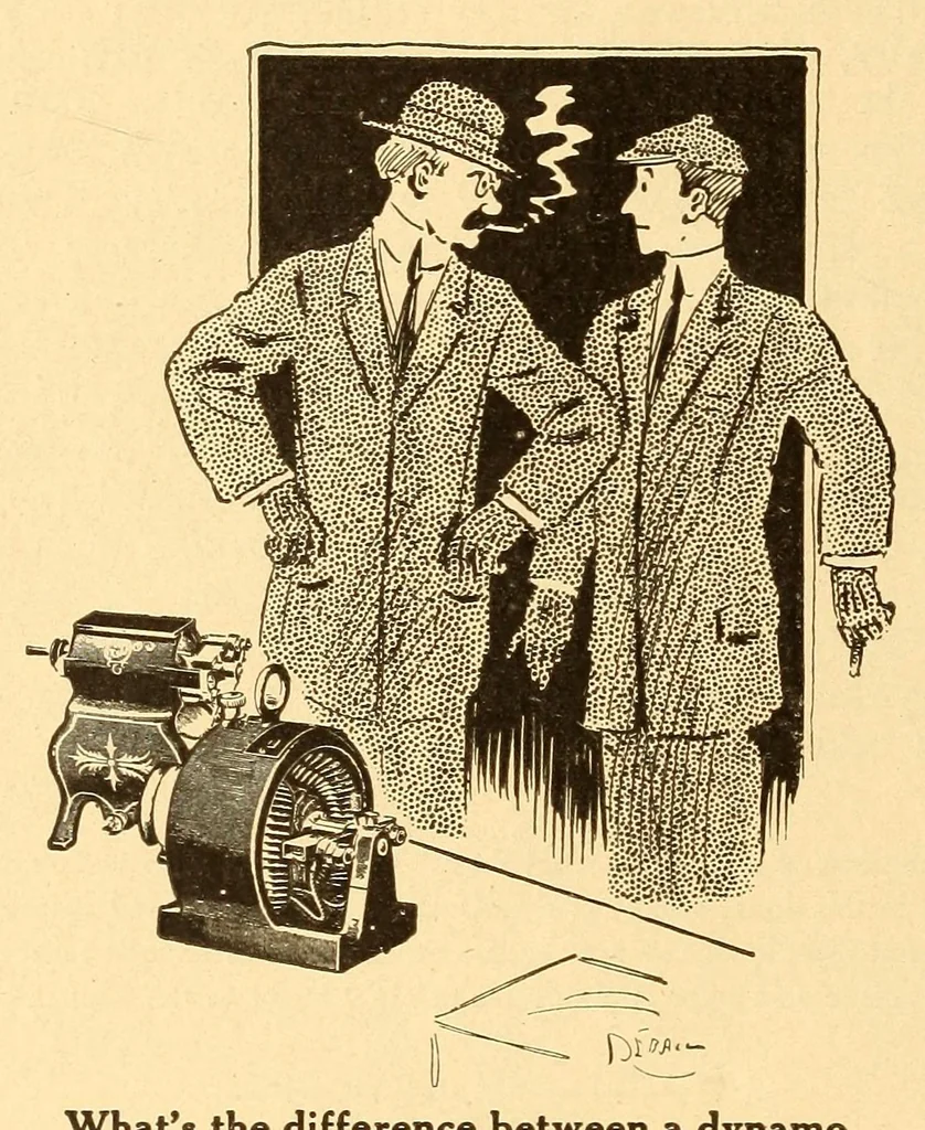 An illustration from Popular electricity in plain English, 1908, leaf 214