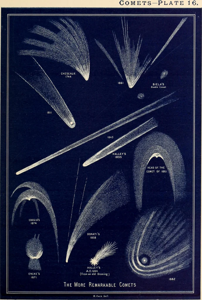 An illustration from A popular handbook and atlas of astronomy, designed as a complete guide to a knowledge of the heavenly bodies and as an aid to those possessing telescopes, 1891, leaf 122