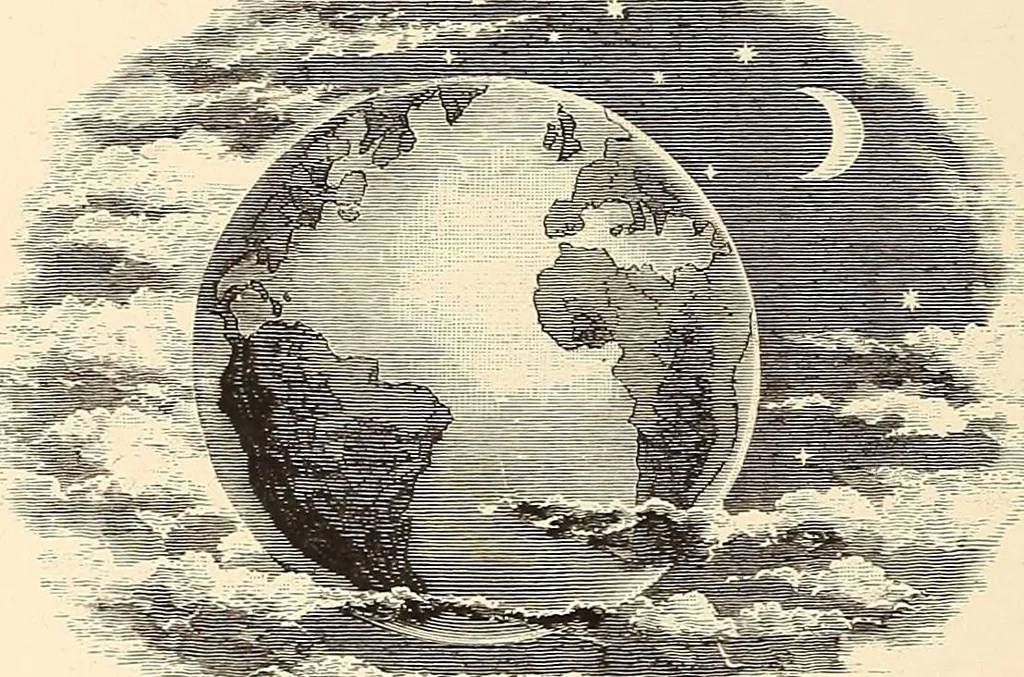 An illustration from A popular handbook and atlas of astronomy, designed as a complete guide to a knowledge of the heavenly bodies and as an aid to those possessing telescopes, 1891, leaf 13