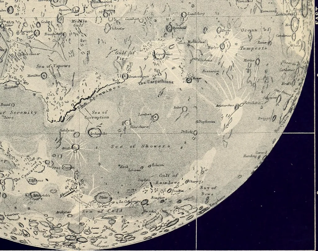 An illustration from A popular handbook and atlas of astronomy, designed as a complete guide to a knowledge of the heavenly bodies and as an aid to those possessing telescopes, 1891, leaf 204