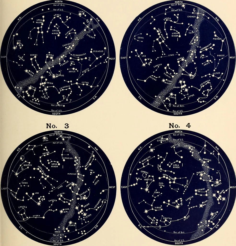 An illustration from A popular handbook and atlas of astronomy, designed as a complete guide to a knowledge of the heavenly bodies and as an aid to those possessing telescopes, 1891, leaf 206