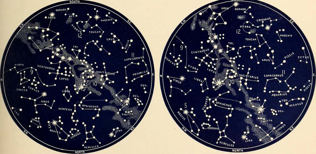 An illustration from A popular handbook and atlas of astronomy, designed as a complete guide to a knowledge of the heavenly bodies and as an aid to those possessing telescopes, 1891, leaf 214