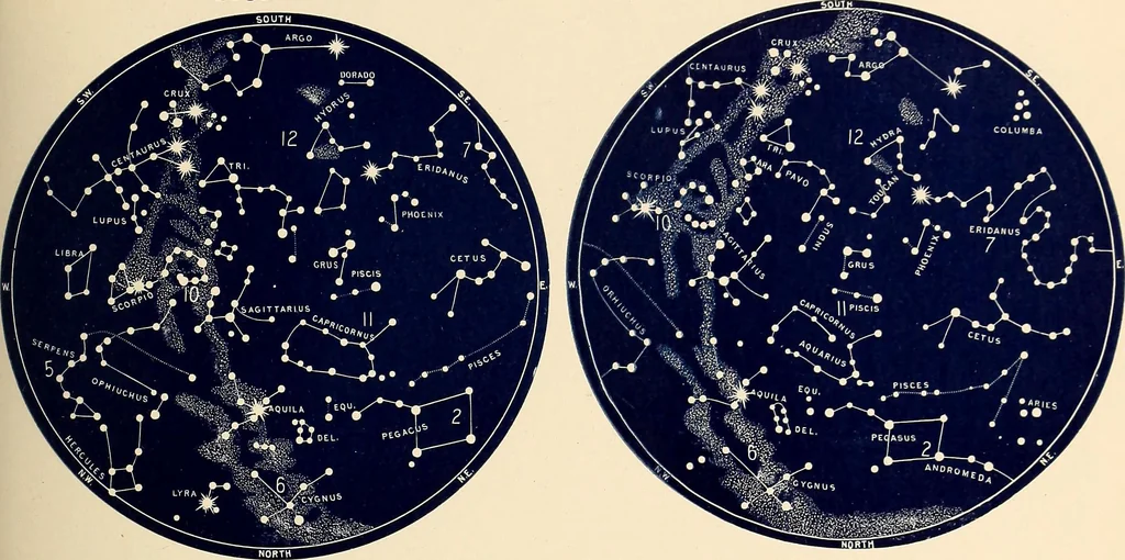 An illustration from A popular handbook and atlas of astronomy, designed as a complete guide to a knowledge of the heavenly bodies and as an aid to those possessing telescopes, 1891, leaf 216