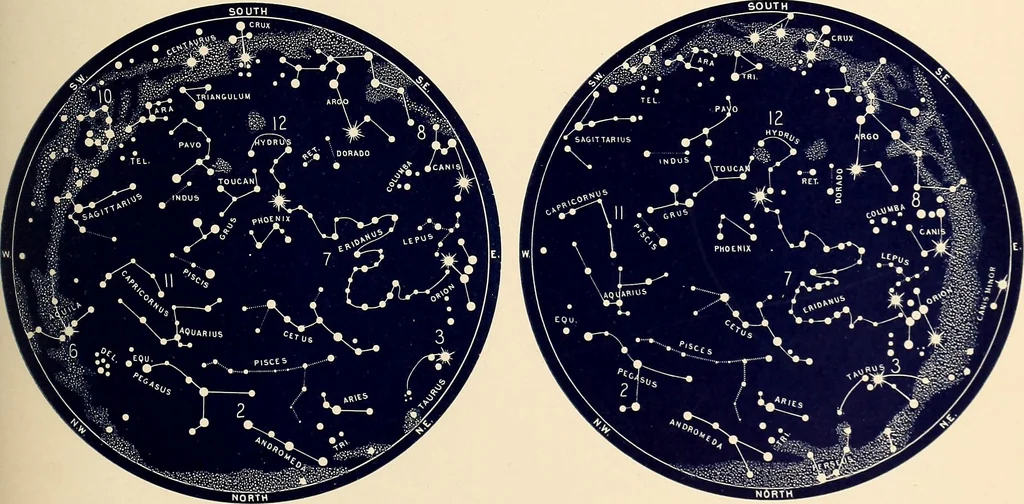 An illustration from A popular handbook and atlas of astronomy, designed as a complete guide to a knowledge of the heavenly bodies and as an aid to those possessing telescopes, 1891, leaf 216