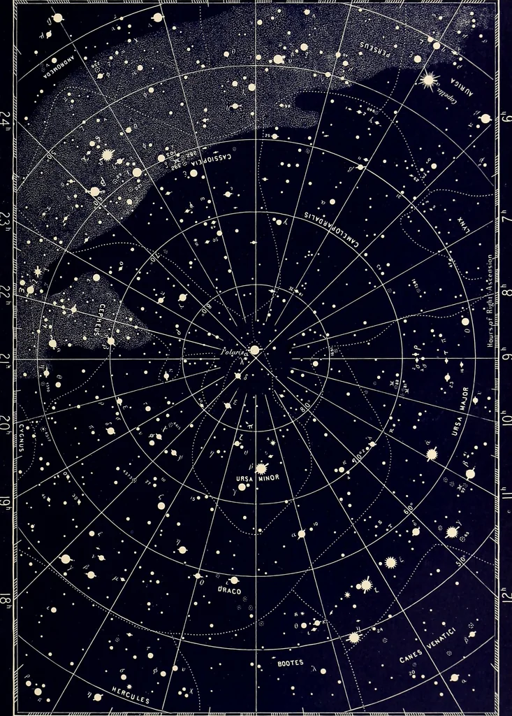 An illustration from A popular handbook and atlas of astronomy, designed as a complete guide to a knowledge of the heavenly bodies and as an aid to those possessing telescopes, 1891, leaf 220