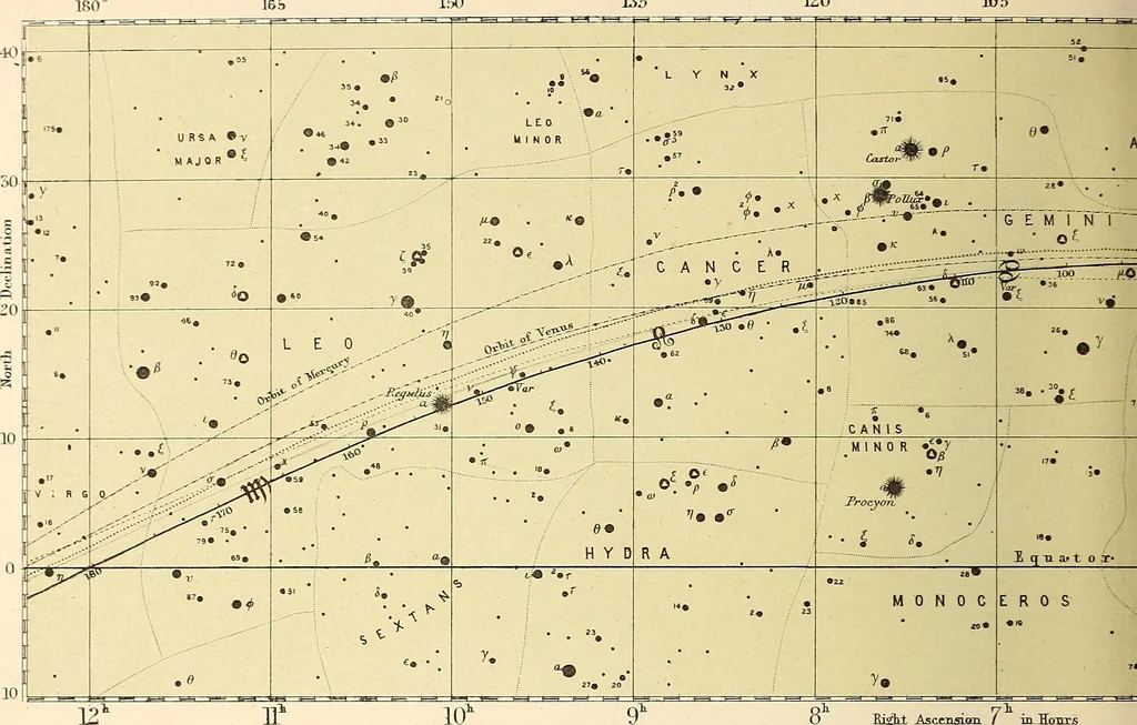 An illustration from A popular handbook and atlas of astronomy, designed as a complete guide to a knowledge of the heavenly bodies and as an aid to those possessing telescopes, 1891, leaf 267