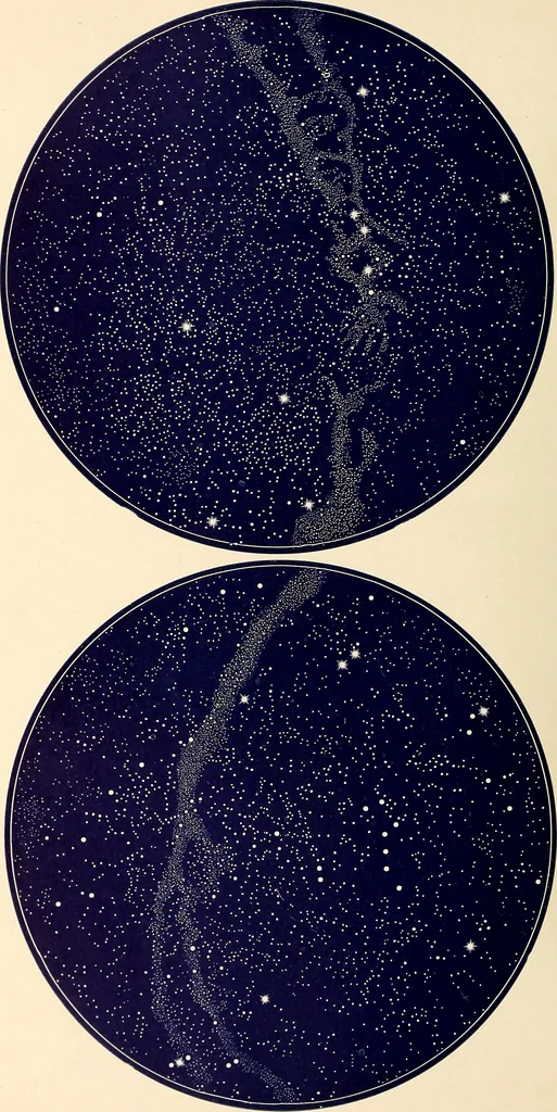 An illustration from A popular handbook and atlas of astronomy, designed as a complete guide to a knowledge of the heavenly bodies and as an aid to those possessing telescopes, 1891, leaf 45