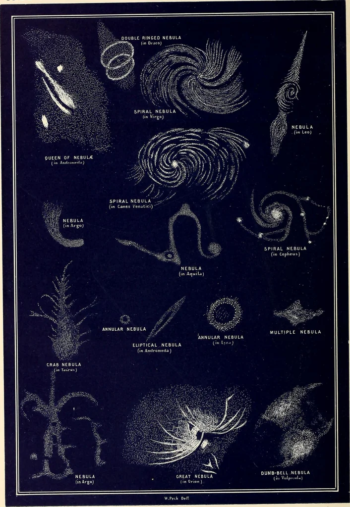 An illustration from A popular handbook and atlas of astronomy, designed as a complete guide to a knowledge of the heavenly bodies and as an aid to those possessing telescopes, 1891, leaf 63