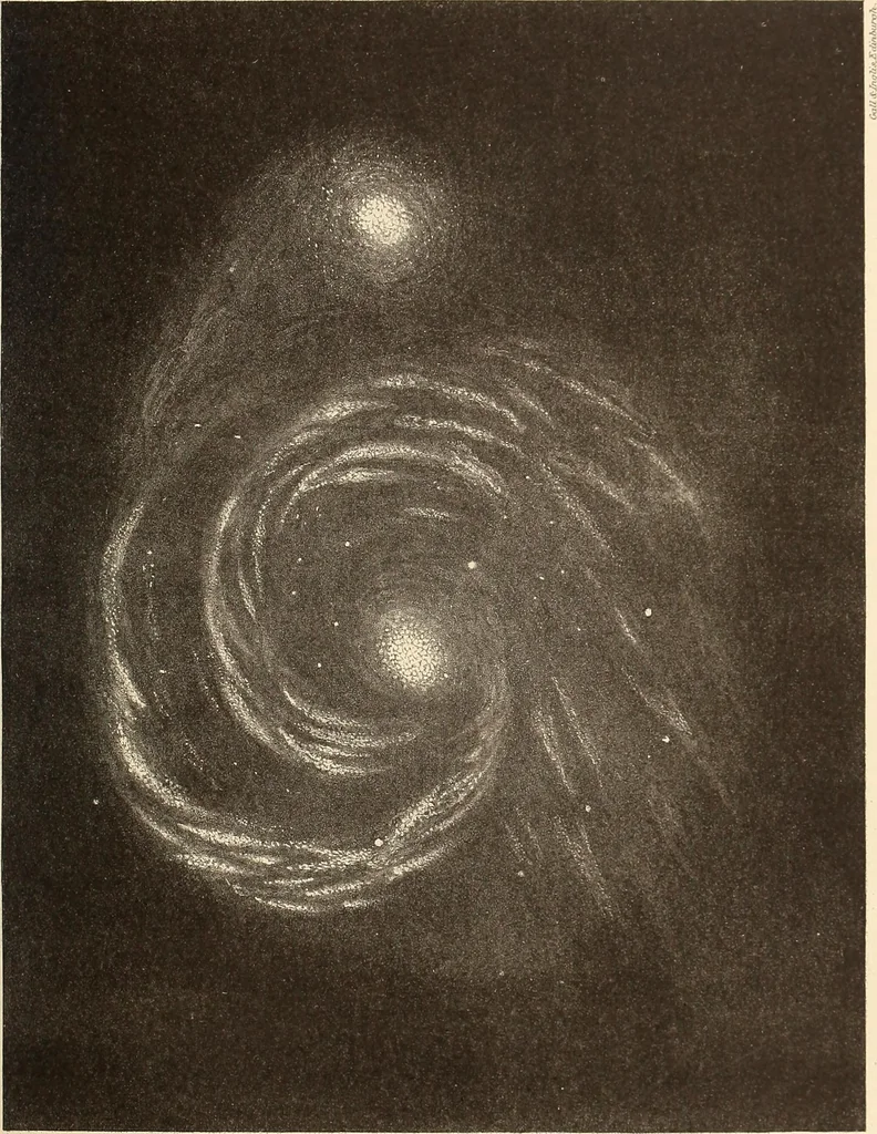 An illustration from A popular handbook and atlas of astronomy, designed as a complete guide to a knowledge of the heavenly bodies and as an aid to those possessing telescopes, 1891, leaf 66