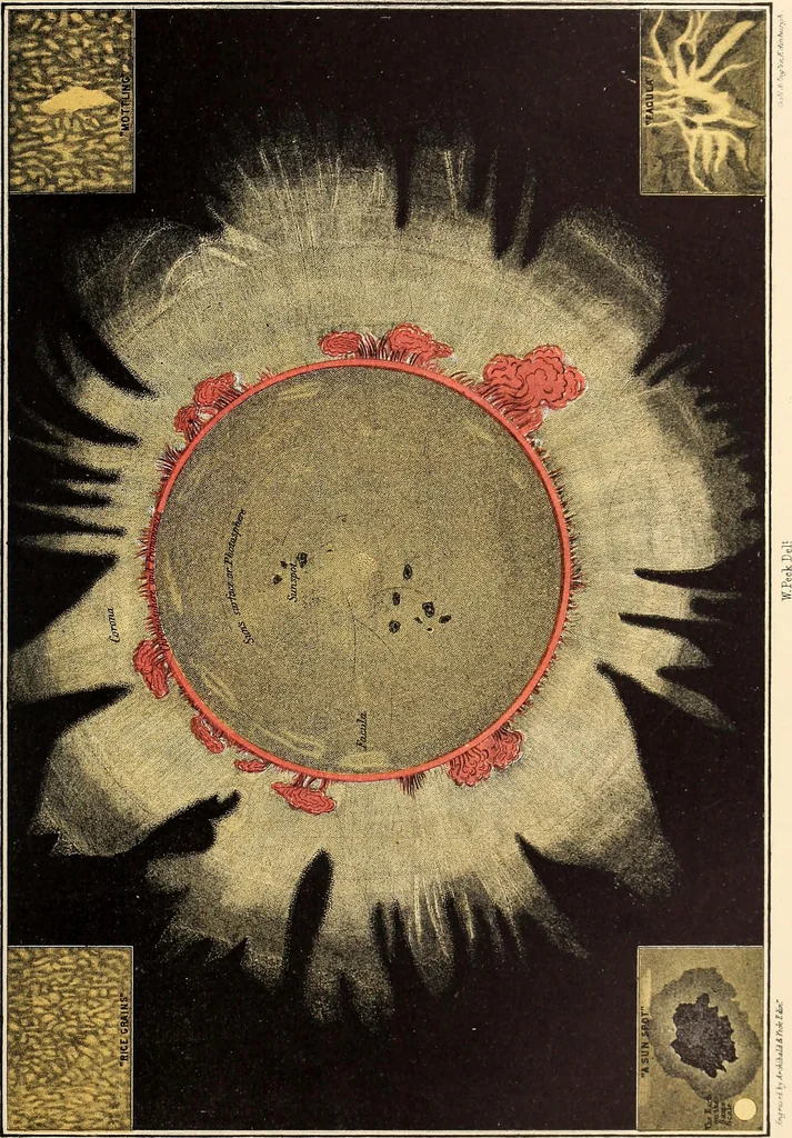 An illustration from A popular handbook and atlas of astronomy, designed as a complete guide to a knowledge of the heavenly bodies and as an aid to those possessing telescopes, 1891, leaf 76