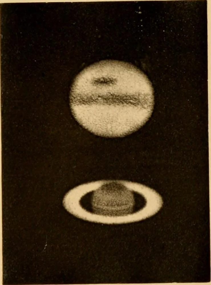An illustration from A popular history of astronomy during the nineteenth century, 1902, leaf 6