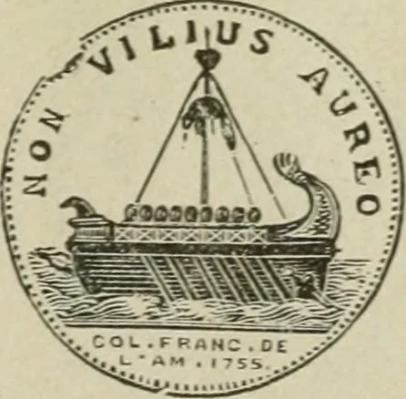 An illustration from Popular illustrated guide to Canadian coins, medals, &. &. = Guide populaire illustré des monnaies et médailles canadiennes, etc., etc. / by P.N. Breton, 1912, leaf 100