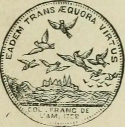 An illustration from Popular illustrated guide to Canadian coins, medals, &. &. = Guide populaire illustré des monnaies et médailles canadiennes, etc., etc. / by P.N. Breton, 1912, leaf 102