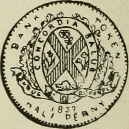 An illustration from Popular illustrated guide to Canadian coins, medals, &. &. = Guide populaire illustré des monnaies et médailles canadiennes, etc., etc. / by P.N. Breton, 1912, leaf 103