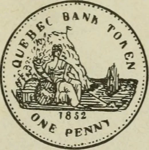 An illustration from Popular illustrated guide to Canadian coins, medals, &. &. = Guide populaire illustré des monnaies et médailles canadiennes, etc., etc. / by P.N. Breton, 1912, leaf 104