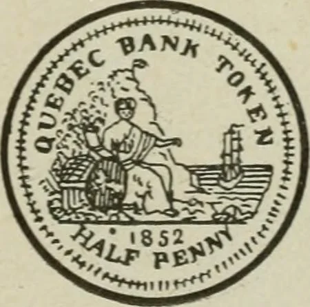 An illustration from Popular illustrated guide to Canadian coins, medals, &. &. = Guide populaire illustré des monnaies et médailles canadiennes, etc., etc. / by P.N. Breton, 1912, leaf 104