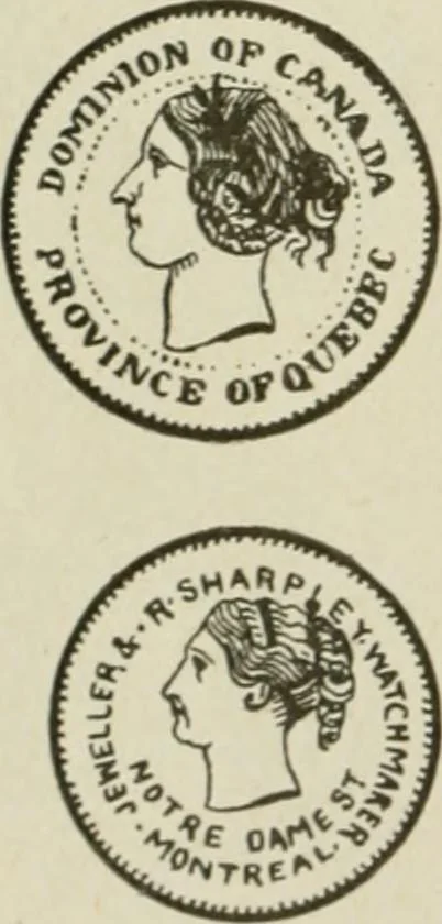 An illustration from Popular illustrated guide to Canadian coins, medals, &. &. = Guide populaire illustré des monnaies et médailles canadiennes, etc., etc. / by P.N. Breton, 1912, leaf 111