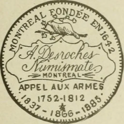 An illustration from Popular illustrated guide to Canadian coins, medals, &. &. = Guide populaire illustré des monnaies et médailles canadiennes, etc., etc. / by P.N. Breton, 1912, leaf 112