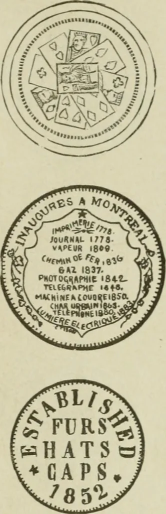 An illustration from Popular illustrated guide to Canadian coins, medals, &. &. = Guide populaire illustré des monnaies et médailles canadiennes, etc., etc. / by P.N. Breton, 1912, leaf 112