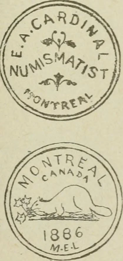 An illustration from Popular illustrated guide to Canadian coins, medals, &. &. = Guide populaire illustré des monnaies et médailles canadiennes, etc., etc. / by P.N. Breton, 1912, leaf 112