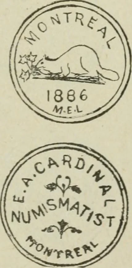An illustration from Popular illustrated guide to Canadian coins, medals, &. &. = Guide populaire illustré des monnaies et médailles canadiennes, etc., etc. / by P.N. Breton, 1912, leaf 112