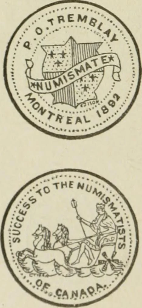 An illustration from Popular illustrated guide to Canadian coins, medals, &. &. = Guide populaire illustré des monnaies et médailles canadiennes, etc., etc. / by P.N. Breton, 1912, leaf 117
