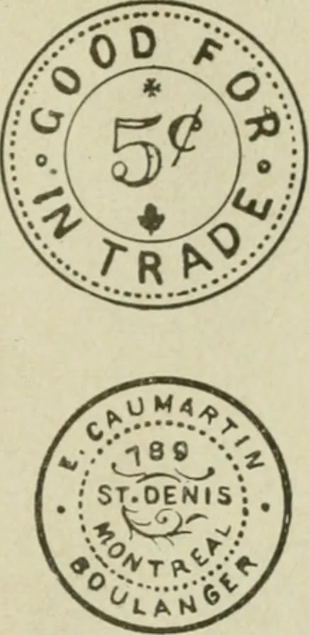 An illustration from Popular illustrated guide to Canadian coins, medals, &. &. = Guide populaire illustré des monnaies et médailles canadiennes, etc., etc. / by P.N. Breton, 1912, leaf 126