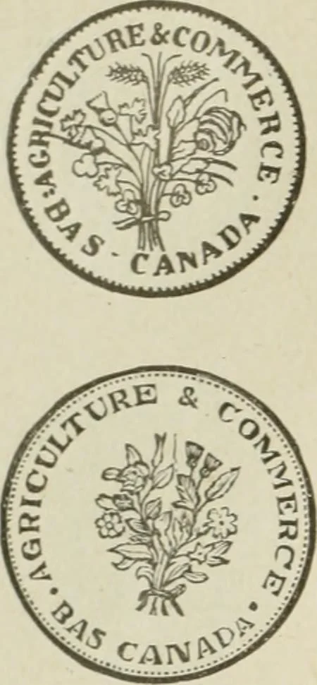 An illustration from Popular illustrated guide to Canadian coins, medals, &. &. = Guide populaire illustré des monnaies et médailles canadiennes, etc., etc. / by P.N. Breton, 1912, leaf 131