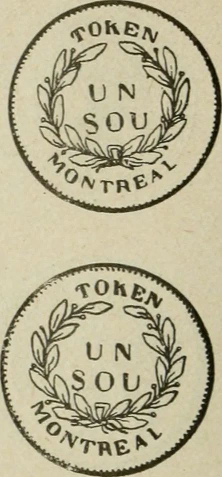 An illustration from Popular illustrated guide to Canadian coins, medals, &. &. = Guide populaire illustré des monnaies et médailles canadiennes, etc., etc. / by P.N. Breton, 1912, leaf 133