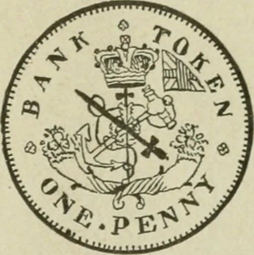 An illustration from Popular illustrated guide to Canadian coins, medals, &. &. = Guide populaire illustré des monnaies et médailles canadiennes, etc., etc. / by P.N. Breton, 1912, leaf 136