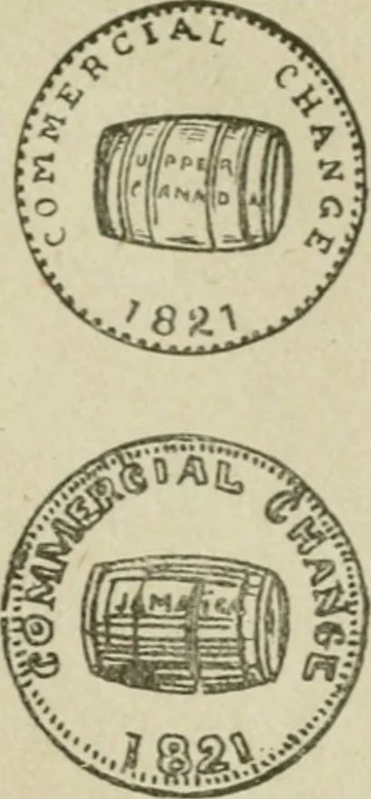 An illustration from Popular illustrated guide to Canadian coins, medals, &. &. = Guide populaire illustré des monnaies et médailles canadiennes, etc., etc. / by P.N. Breton, 1912, leaf 138