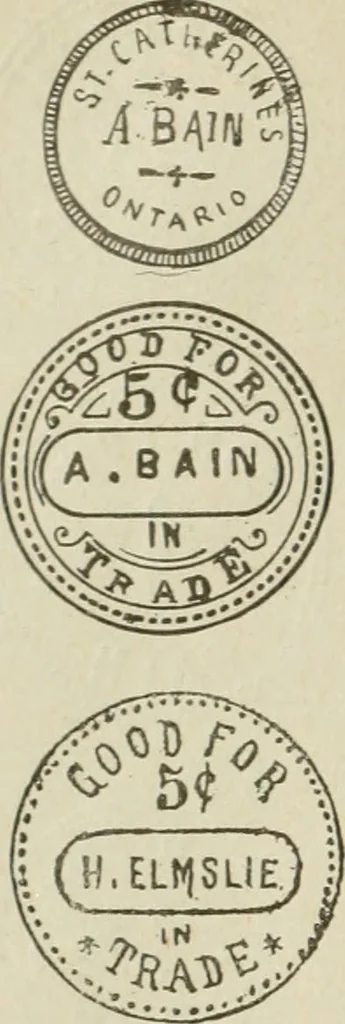 An illustration from Popular illustrated guide to Canadian coins, medals, &. &. = Guide populaire illustré des monnaies et médailles canadiennes, etc., etc. / by P.N. Breton, 1912, leaf 141