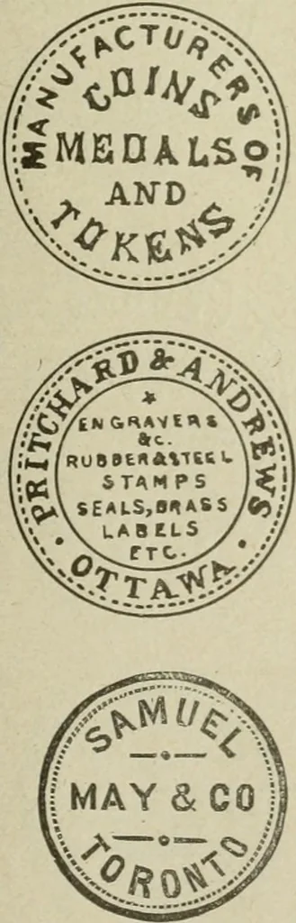 An illustration from Popular illustrated guide to Canadian coins, medals, &. &. = Guide populaire illustré des monnaies et médailles canadiennes, etc., etc. / by P.N. Breton, 1912, leaf 144